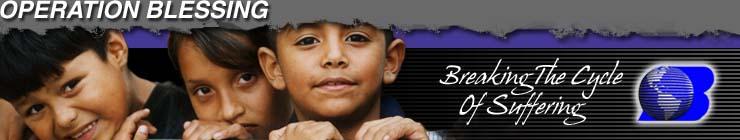 Operation Blessing is waging a worldwide fight against hunger. Through soup kitchens, school lunch programs and a growing fleet of Hunger Strike Force trucks and local partners, hundreds of thousands of people benefit from Operation Blessing’s hunger relief work every year.